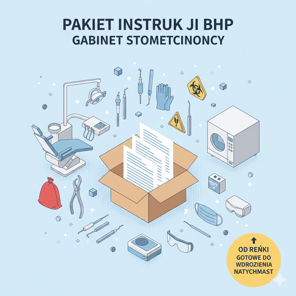 PAKIET: Instrukcje BHP – Gabinety Stomatologiczne (Komplet)